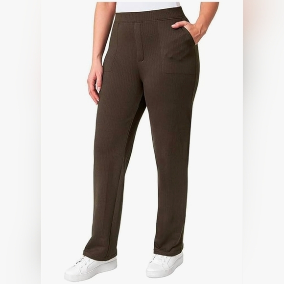 Mondetta Pants - Mondetta | Brown Herringbone Pull On Pants Size XL
